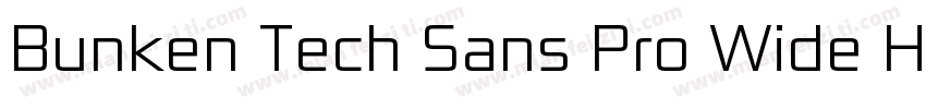 Bunken Tech Sans Pro Wide Heav Reg字体转换